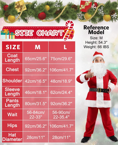 Disfraz De Papá Noel Para Niños, Conjunto De Traje De Papá N