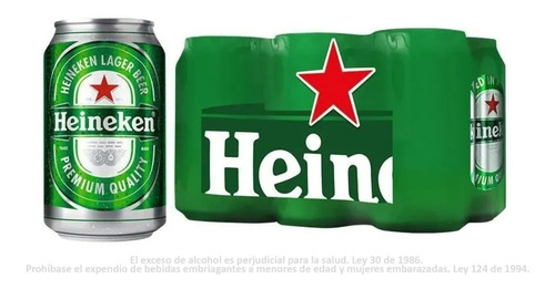 Cerveza Heineken Sixpack 269ml C/u