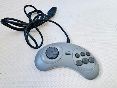 Controle Mega Drive E Master 6 Botoes Cinza Original Tec Toy Cinza (Usado)