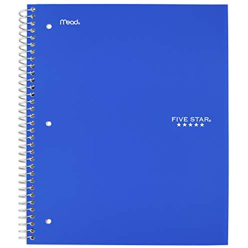 Cuaderno De Espiral, 1 Materia, 100 Hojas, Rayado Ampli...