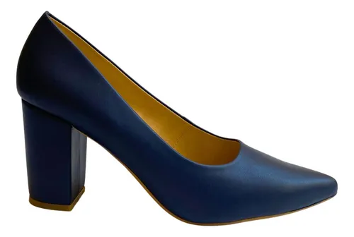Zapatos tacon azul marino hotsell