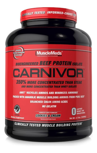 Musclemeds Carnivor 4 Lb Beef Protein Isolate Powder