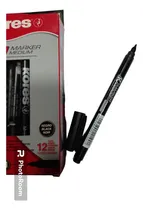 Comprar Marcador Rotulador Kores Cd Otros Para Media Negro Caja X 12