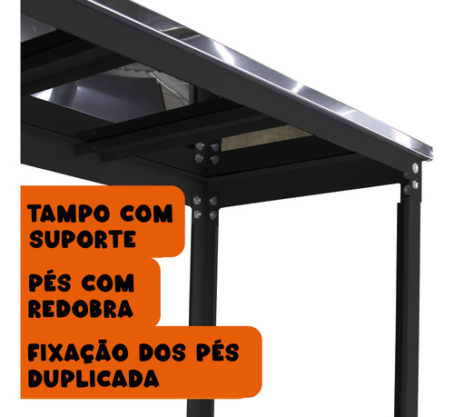 Mesa De Manipulação Inox P/ Sanduicheiras E Chapas Lanches