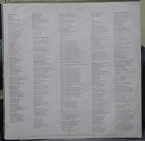 Dennis Brown-words Of Wisdom Original 1980 Nacional Encarte Vinil (Usado)