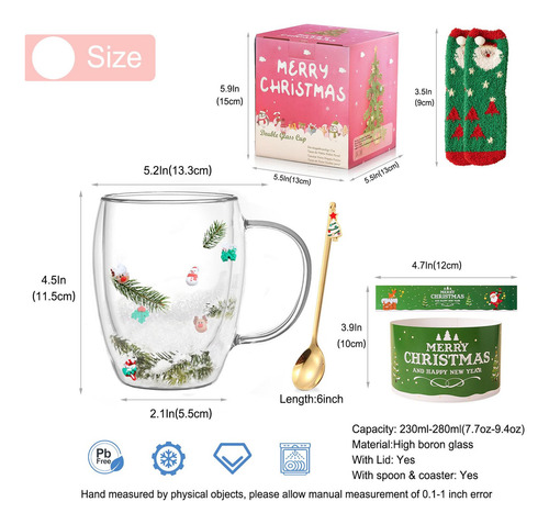 Tazas De Café Con Calcetines De Navidad Tazas De Té