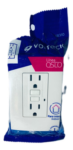 3 Pz Contacto Duplex Gfci Oslo Volteck 48310 Falla A Tierra