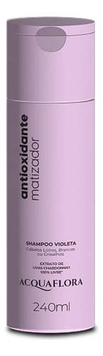 Kit Matizador Violeta Acquaflora Shampoo 240ml + Tratamento