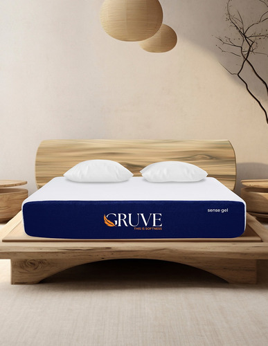 Gruve Sleep Colchón Sense Gel Matrimonial Color Blanco Blanco