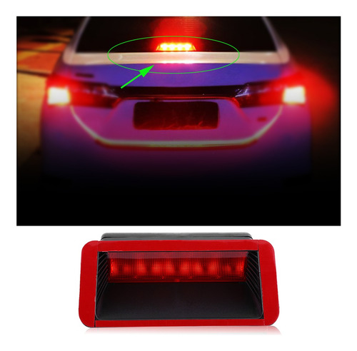 Tercera Luz De Freno Led 5 12v Universal Coche Montaje Alto