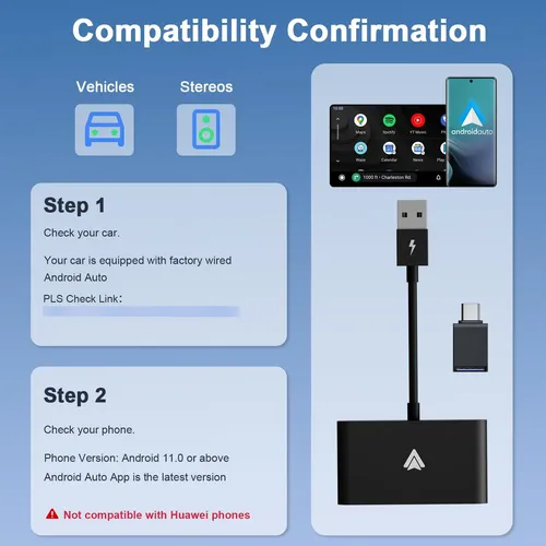 Adaptador Inalámbrico Android Auto Para Coche 5gh Wifi Bluet