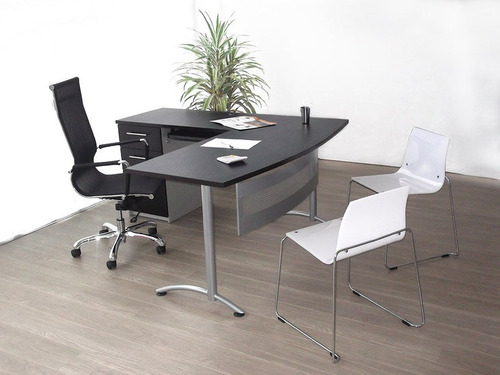 Estación De Trabajo Tipo L Escritorio - Mueble De Oficina.