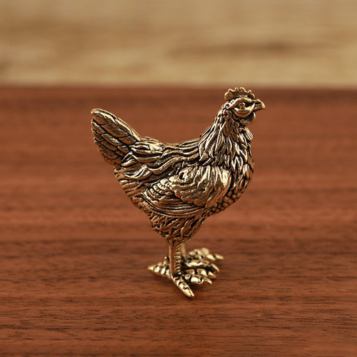 Escultura De Mascota De Té Con Forma De Forma De Gallina