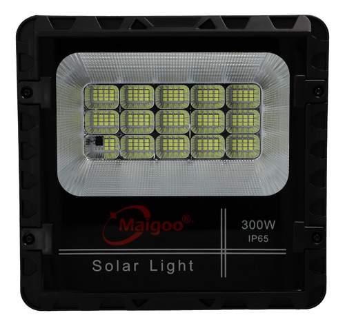 Reflector Solar Led 300w Potente Panel Control Remoto 24h /e Color De La Carcasa Negro