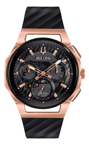 Reloj Bulova 98a185 Curv Para Hombre Original