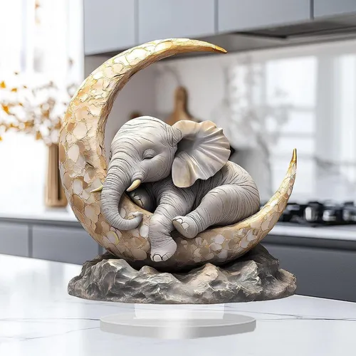 Ornament Gift Statuette Desk Acrylic Statue For Guest Room