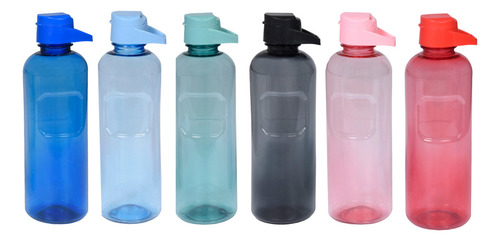 Botella Eco Grip Deportiva 750ml Tapa Flip-top Aqua