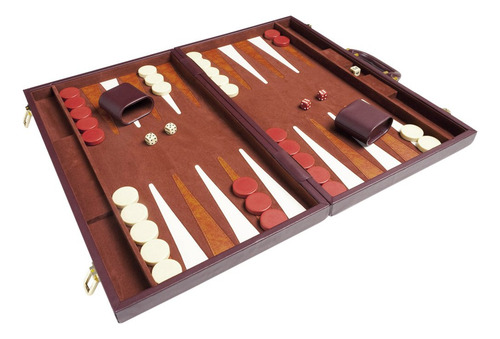 Set De Backgammon 21 Color Café Middleton Juegos Clásicos