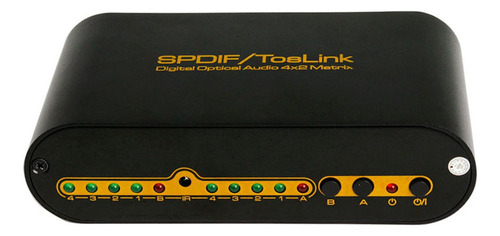 Digital Optical Audio Switch Spdif Toslink 4x2 4 Input 1