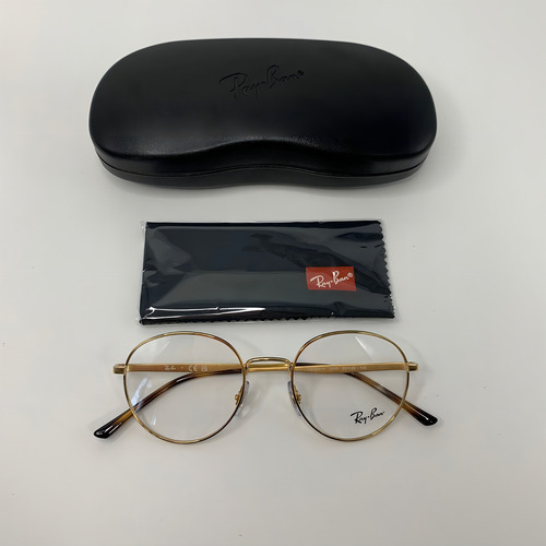 Armação De Óculos Ray Ban Rb3681v 2500 50 - Dourado - 50