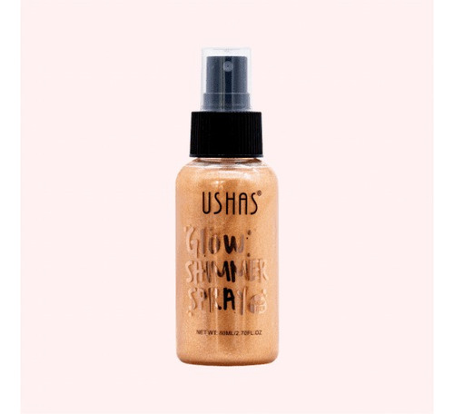 Glitter En Spray Iluminador En Spray Glow Shimmer Ushas 