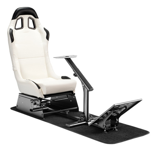 Silla Gamer Blanco Simulador Thrustmaster Fanatec Logitech
