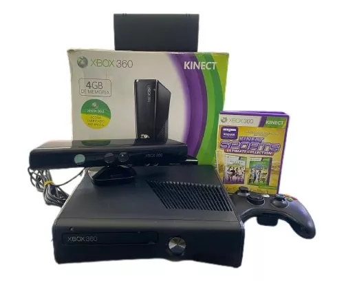 Console Xbox 360 Super Slim 4gb + 1 Jogo