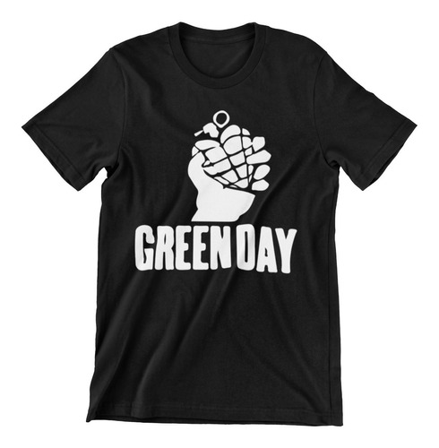 Polera Bandas Rock-greenday -corazón 100% Algodón