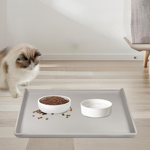 Fa Alfombrilla Para Comida De Mascotas, Bandeja Para Platos