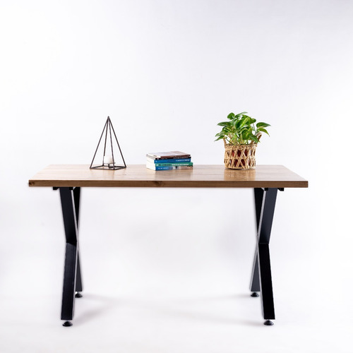 Imagen 2 de 10 de Mesa De Comedor Estilo Industrial 180x80x75