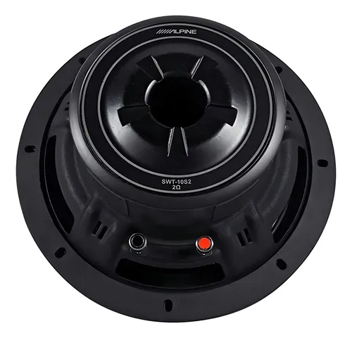 Subwoofer Alpine Swt-10s4 10 Pulgadas 4ohms Color Negro