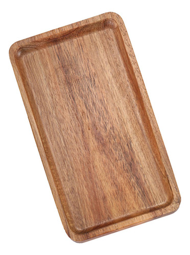 Bandeja De Madera Para Servir Platillo De Un Estilo Cuadrado