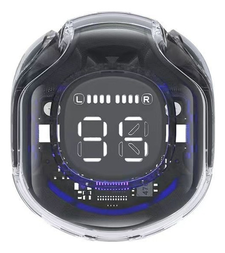 Audífonos Bluetooth Con Pantalla Y Efectos Luminosos Color Negro