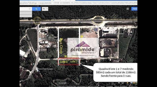 Imagem 2 de 5 de Terreno À Venda, 1166 M² Por R$ 583.000,00 - Caraguatatuba - Caraguatatuba/sp - Te0365