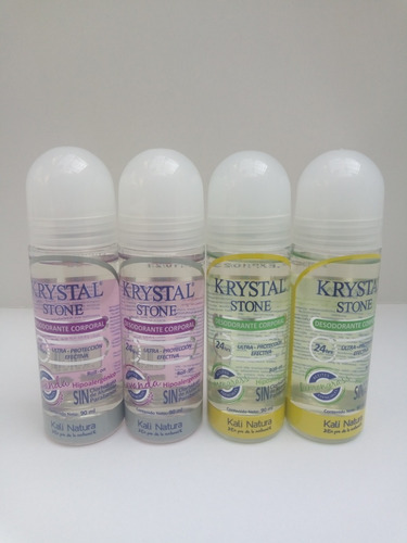 4 Desodorantes Krystal Stone (alumbre) Lavanda Y Cítricos