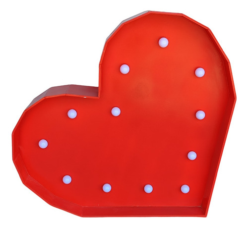 Corazon Gigante Mdf 1 Mt Con Luz L Fiesta L Decoracion L