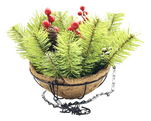 Cesta Suspensa Christmas Home Craft Diy Basket Tree Cones