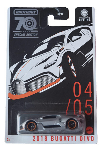 Matchbox 2018 Bugatti Divo, Edicion Especial