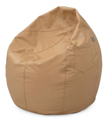 Imagen 2 de 4 de Pouf Pera Vinil Beige