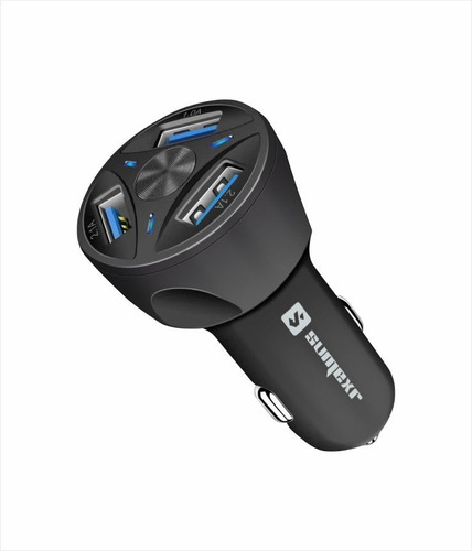 Carregador Veicular Turbo Carro Rápido 4.2a 3 Saídas Usb