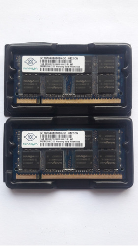 Memoria Ddr2 Laptop Ram 2 X 1 Gb Pc5300 