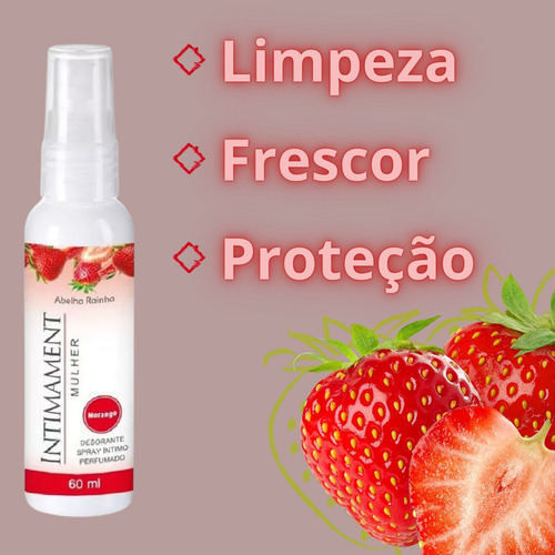 Kit Desodorante Proteção Íntima Intimament Mulher Morango