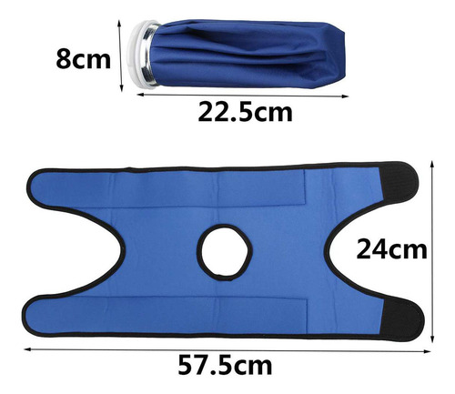 Paquete De Hielo De Gel Reutilizable Flexible 11 Pulgadas