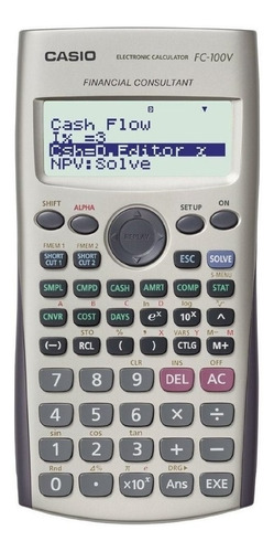Calculadora Financiera Casio Fc-100v Full 10+2 Digitos 12