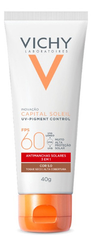 Protetor Solar Facial Uv Pigment Control 5.0 Fps60 40g Vichy