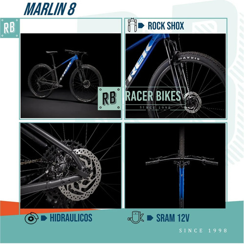 Imagen 2 de 9 de Bicicleta Mtb Trek 29 Marlin 8 Monoplato Disco
