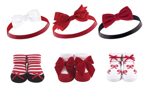 Diademas Y Calcetines Para Bebé Hudson Baby Red Bows