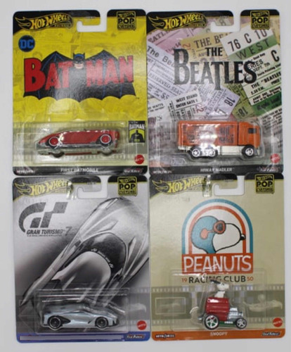 Hot Wheels,colección 4 Vehiculos Premium Cultura Pop 2024 !