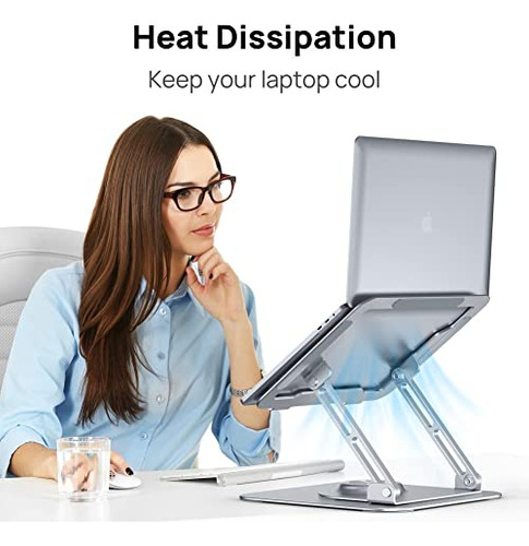 Soporte Para Laptop Para Escritorio, Soporte Ajustable Con B