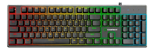 Teclado Gamer Mecanico Gamemax Kg901 Rgb Color Del Teclado Negro Idioma Español Latinoamérica